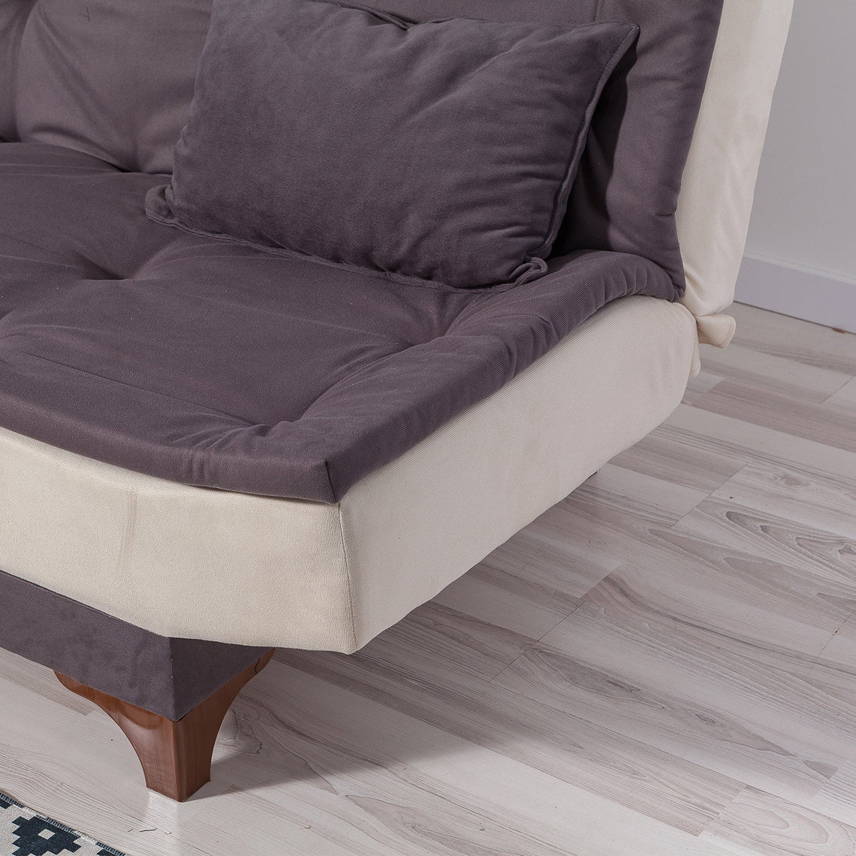 Canapea extensibilă 3 locuri Kelebek, Diverse culori, 190x85x90 cm - Antracit - Crem | SKU: 867UNQ1340 | Canapea extensibilă 3 locuri Kelebek, 190x85x90 cm, varianta Antracit - Crem, produs pentru amenajarea locuinței, disponibil online în România la CasaMob