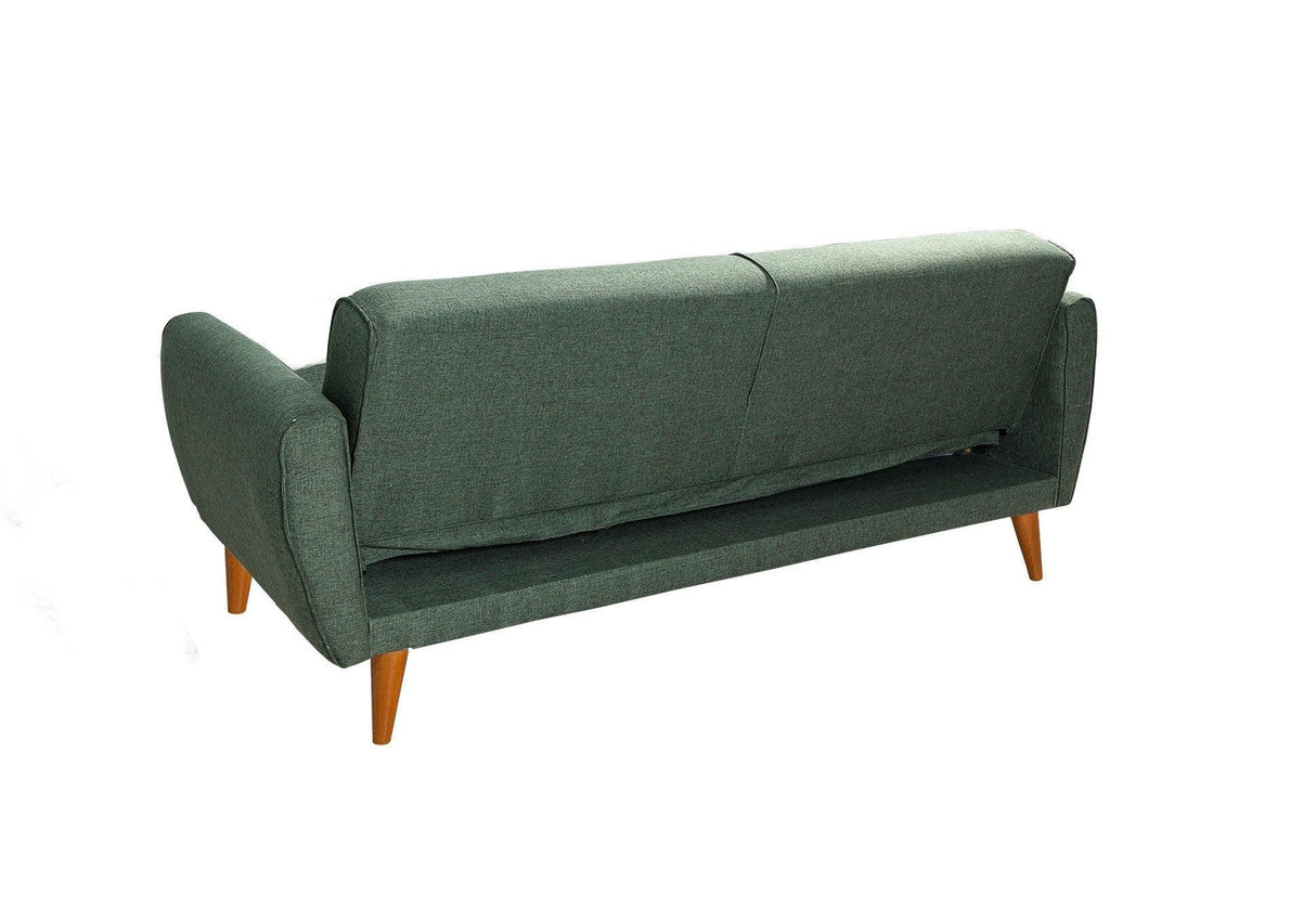 Canapea extensibilă Aria, 3 locuri, Diverse culori, 205x80x85 cm - Verde | SKU: 867UNQ1361 | Canapea extensibilă Aria, 3 locuri, 205x80x85 cm, varianta Verde, produs pentru amenajarea locuinței, disponibil online în România la CasaMob