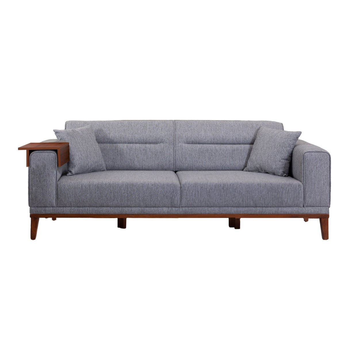 Canapea extensibilă 3 locuri Liones, Gri, 223x94x82 cm