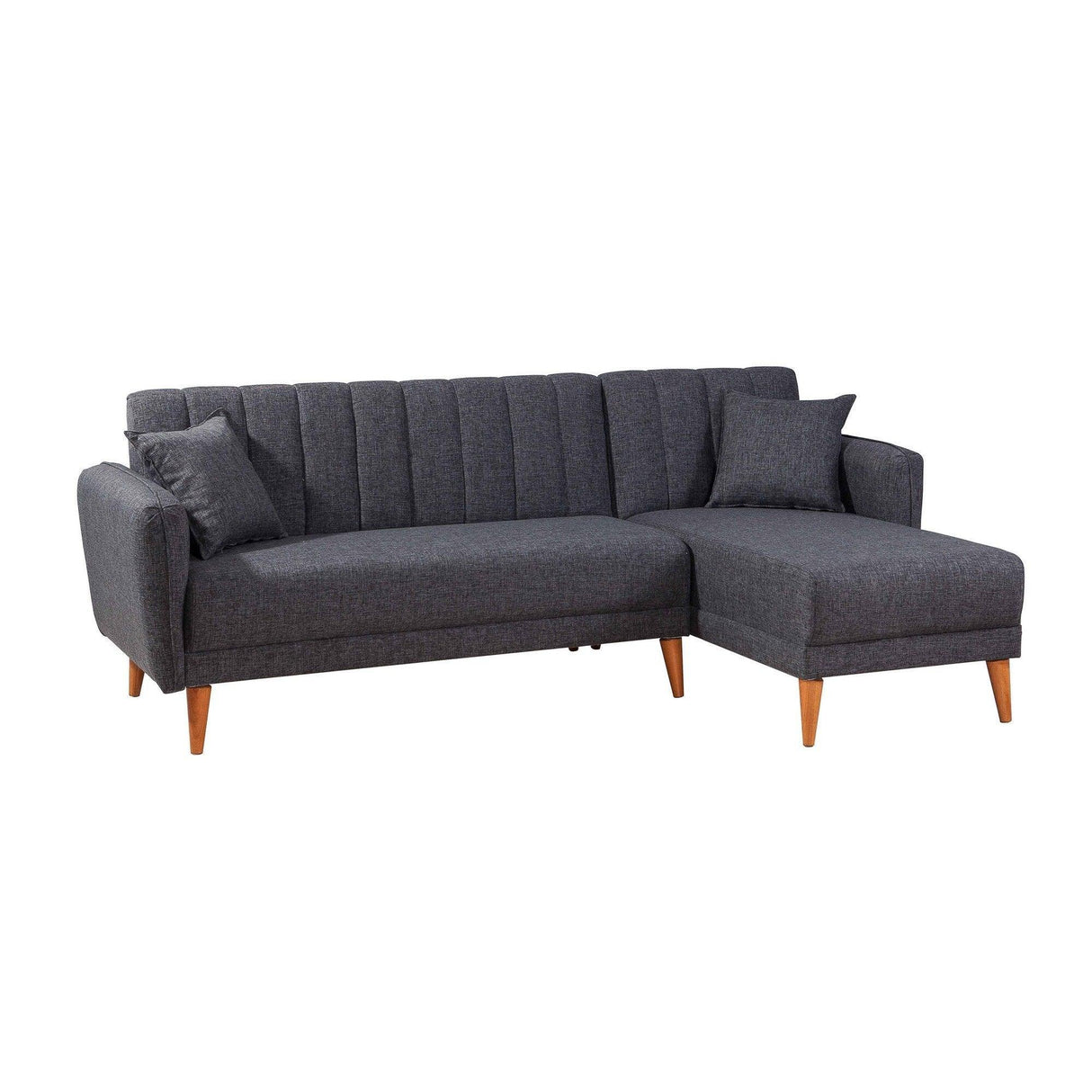 Canapea extensibilă Tetra, Colț, Dreapta, Diverse culori, 225x150x85 cm - Gri închis | SKU: 867UNQ1404 | Canapea extensibilă Tetra, Colț, Dreapta, 225x150x85 cm, varianta Gri închis, produs pentru amenajarea locuinței, disponibil online în România la CasaMob
