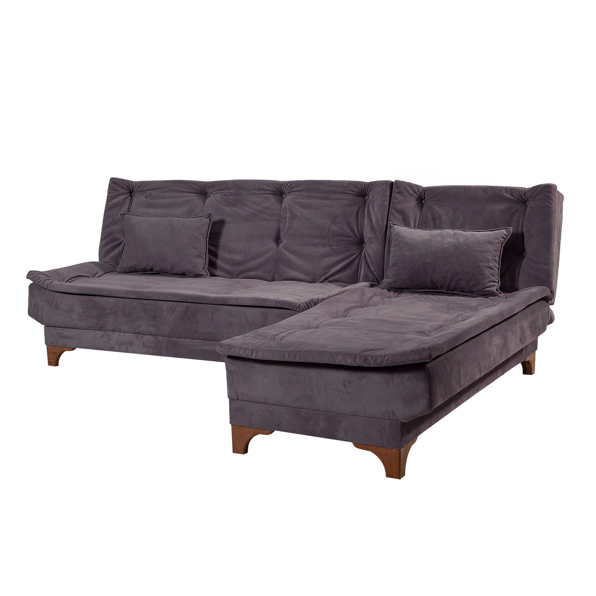 Canapea extensibilă de colț Kelebek Dreapta, Diverse culori, 225x160x86 cm - Antracit | SKU: 867UNQ1414 | Canapea extensibilă de colț Kelebek Dreapta, 225x160x86 cm, varianta Antracit, produs pentru amenajarea locuinței, disponibil online în România la CasaMob