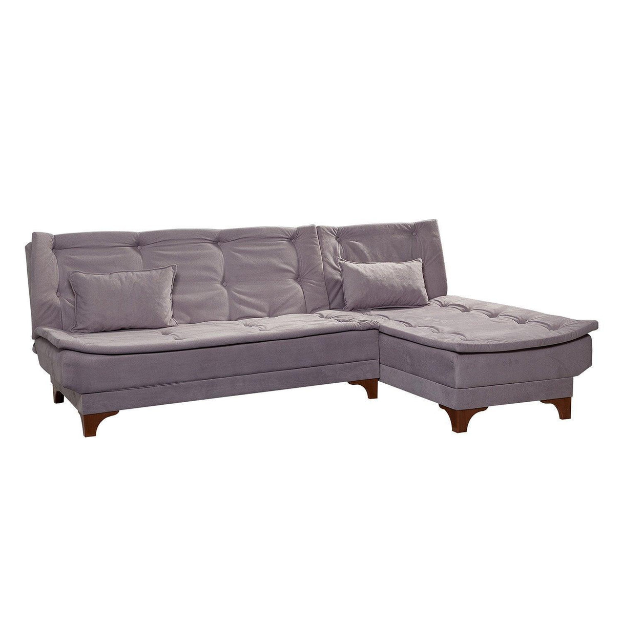 Canapea extensibilă de colț Kelebek Dreapta, Diverse culori, 225x160x86 cm - Gri închis | SKU: 867UNQ1417 | Canapea extensibilă de colț Kelebek Dreapta, 225x160x86 cm, varianta Gri închis, produs pentru amenajarea locuinței, disponibil online în România la CasaMob
