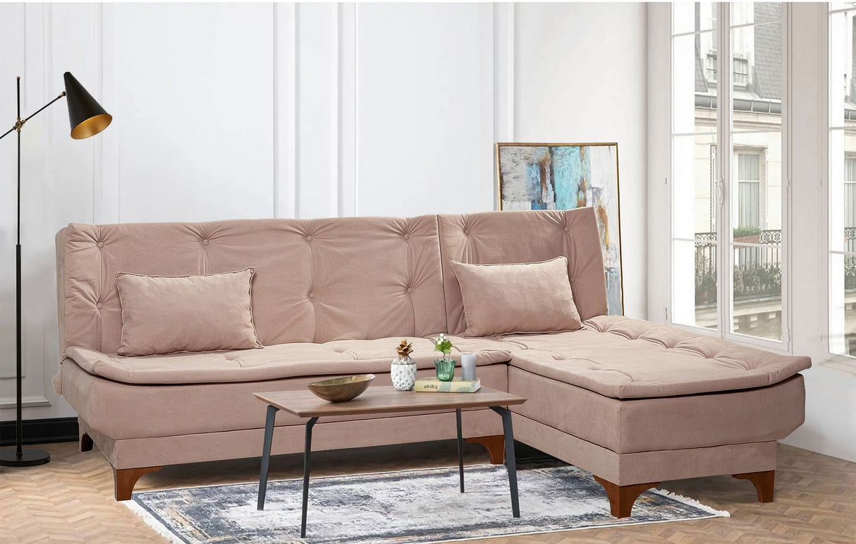 Canapea extensibilă de colț Kelebek Dreapta, Diverse culori, 225x160x86 cm - Rock | SKU: 867UNQ1421 | Canapea extensibilă de colț Kelebek Dreapta, 225x160x86 cm, varianta Rock, produs pentru amenajarea locuinței, disponibil online în România la CasaMob
