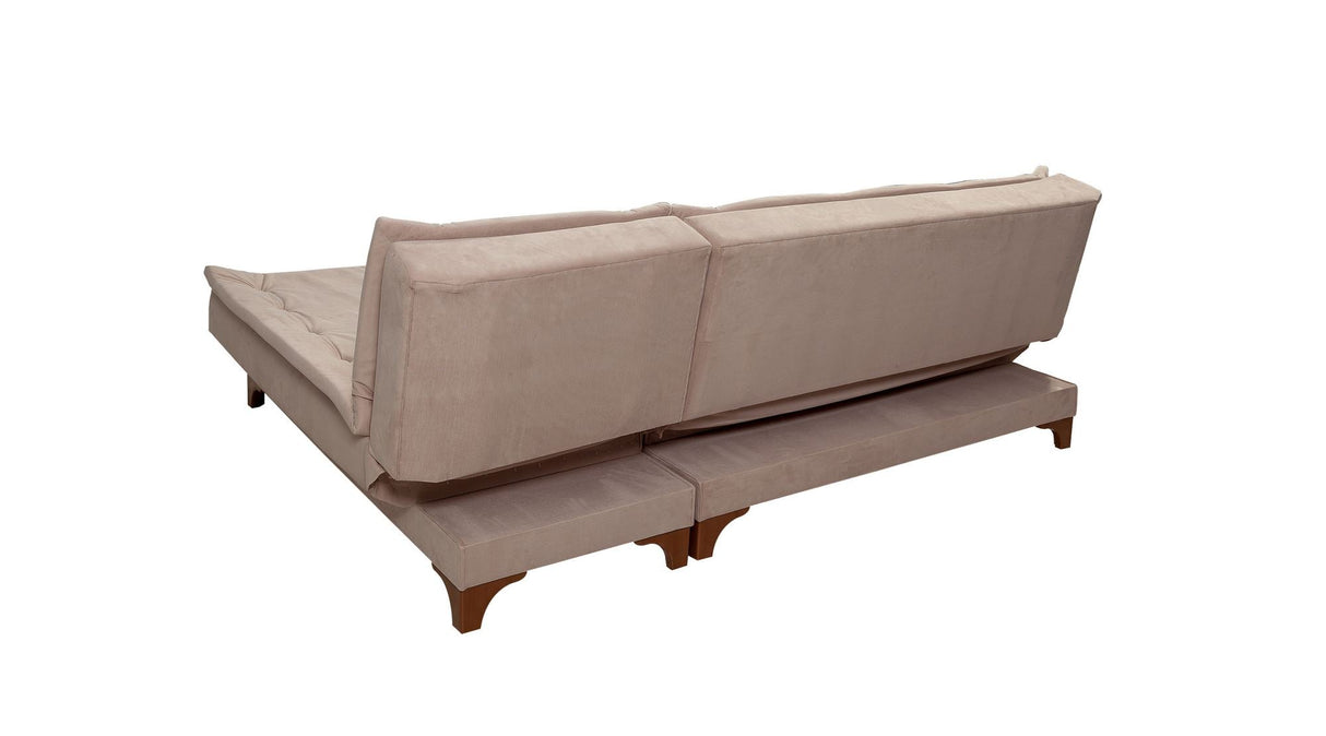 Canapea extensibilă de colț Kelebek Dreapta, Diverse culori, 225x160x86 cm - Rock | SKU: 867UNQ1421 | Canapea extensibilă de colț Kelebek Dreapta, 225x160x86 cm, varianta Rock, produs pentru amenajarea locuinței, disponibil online în România la CasaMob
