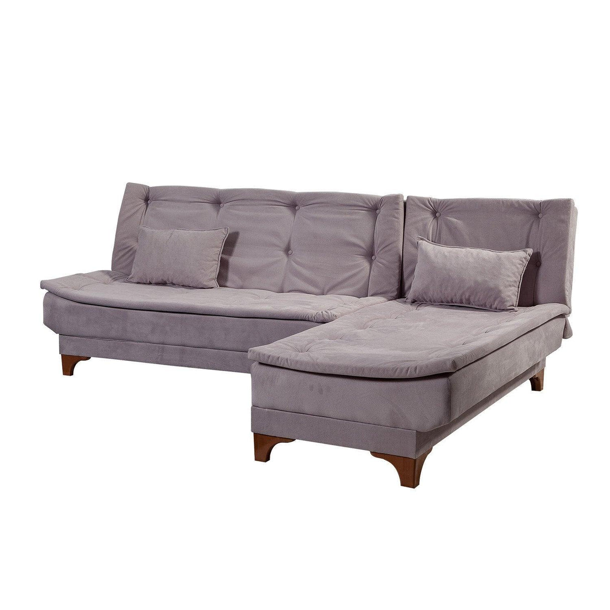 Canapea extensibilă de colț Kelebek Dreapta, Diverse culori, 225x160x86 cm - Verde | SKU: 867UNQ1422 | Canapea extensibilă de colț Kelebek Dreapta, 225x160x86 cm, varianta Verde, produs pentru amenajarea locuinței, disponibil online în România la CasaMob