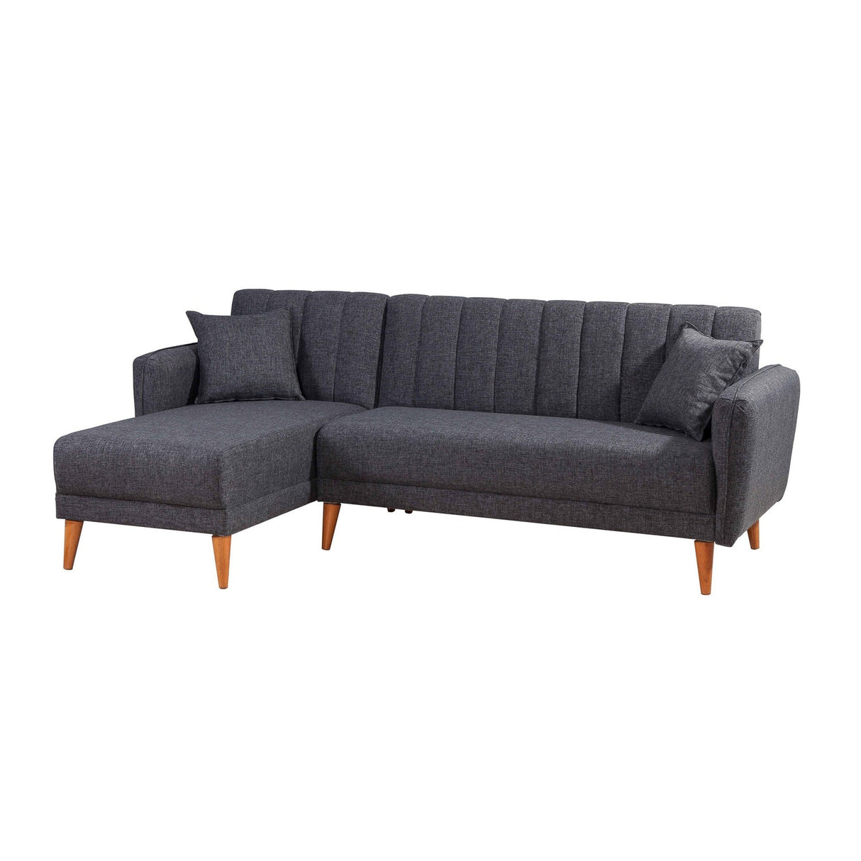 Canapea extensibilă Aqua, Colț, Stânga, Diverse culori, 225x150x85 cm - Gri închis | SKU: 867UNQ1433 | Canapea extensibilă Aqua, Colț, Stânga, 225x150x85 cm, varianta Gri închis, produs pentru amenajarea locuinței, disponibil online în România la CasaMob