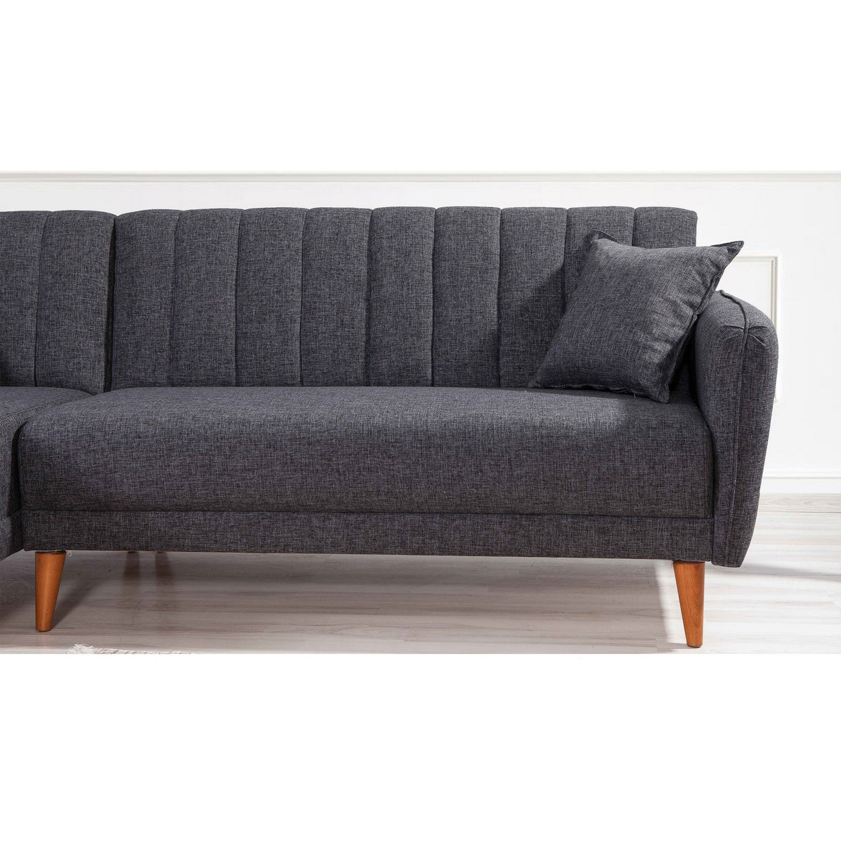 Canapea extensibilă Aqua, Colț, Stânga, Diverse culori, 225x150x85 cm - Gri închis | SKU: 867UNQ1433 | Canapea extensibilă Aqua, Colț, Stânga, 225x150x85 cm, varianta Gri închis, produs pentru amenajarea locuinței, disponibil online în România la CasaMob