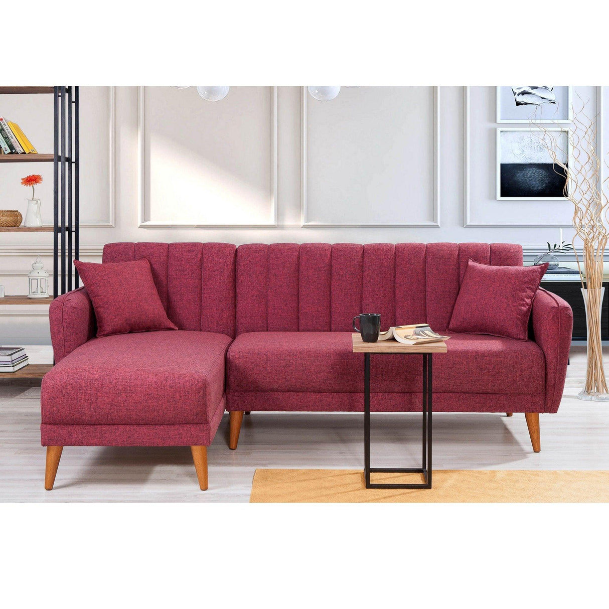 Canapea extensibilă Aqua, Colț, Stânga, Diverse culori, 225x150x85 cm - Bordo | SKU: 867UNQ1435 | Canapea extensibilă Aqua, Colț, Stânga, 225x150x85 cm, varianta Bordo, produs pentru amenajarea locuinței, disponibil online în România la CasaMob