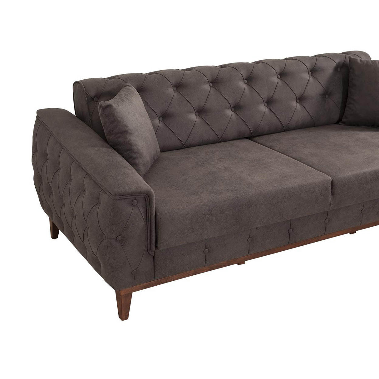 Canapea extensibilă 3 locuri Marta, Diverse culori, 225x94x85 cm - Antracit | SKU: 867UNQ1525 | Canapea extensibilă 3 locuri Marta, 225x94x85 cm, varianta Antracit, produs pentru amenajarea locuinței, disponibil online în România la CasaMob