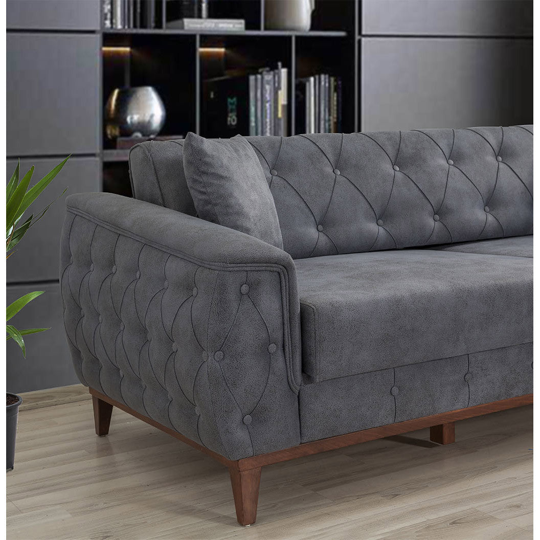 Canapea extensibilă 3 locuri Marta, Diverse culori, 225x94x85 cm - Albastru | SKU: 867UNQ1529 | Canapea extensibilă 3 locuri Marta, 225x94x85 cm, varianta Albastru, produs pentru amenajarea locuinței, disponibil online în România la CasaMob
