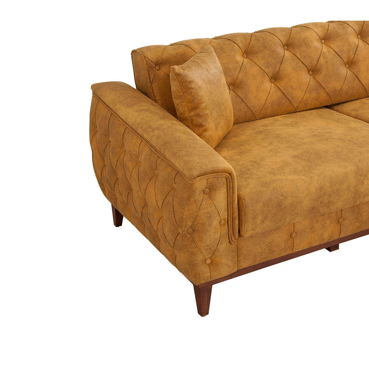 Canapea extensibilă 3 locuri Marta, Diverse culori, 225x94x85 cm - Galben | SKU: 867UNQ1530 | Canapea extensibilă 3 locuri Marta, 225x94x85 cm, varianta Galben, produs pentru amenajarea locuinței, disponibil online în România la CasaMob