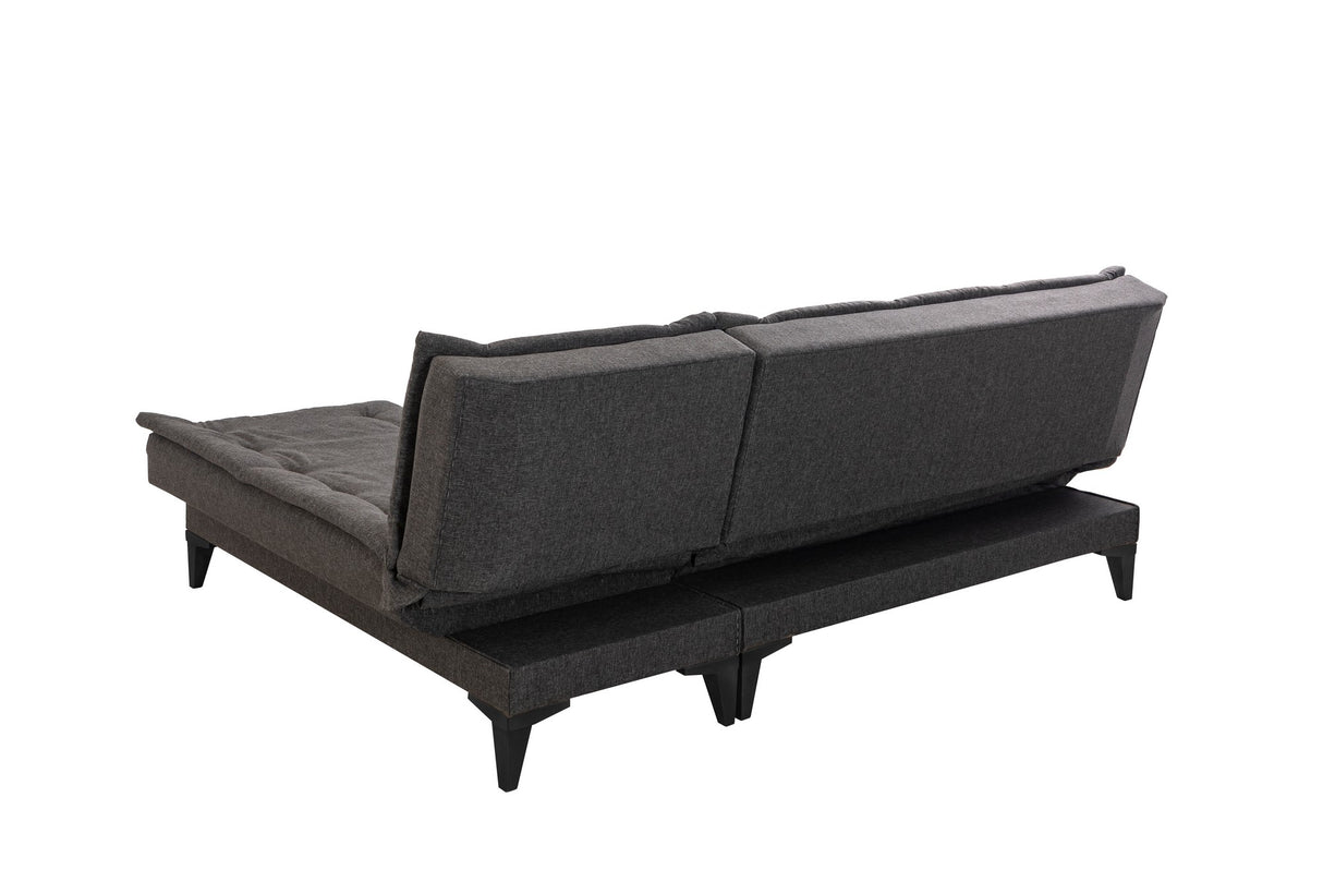 Canapea extensibilă de colț Santo-S, Diverse culori, 225x85x86 cm - Antracit | SKU: 867UNQ1908 | Canapea extensibilă de colț Santo-S, 225x85x86 cm, varianta Antracit, produs pentru amenajarea locuinței, disponibil online în România la CasaMob
