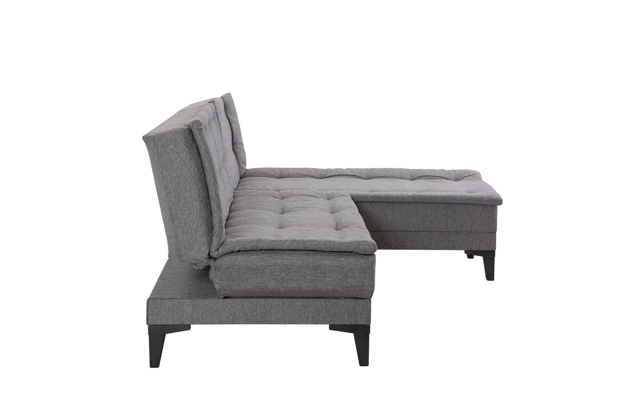 Canapea extensibilă de colț Santo-S, Diverse culori, 225x85x86 cm - Gri deschis | SKU: 867UNQ1911 | Canapea extensibilă de colț Santo-S, 225x85x86 cm, varianta Gri deschis, produs pentru amenajarea locuinței, disponibil online în România la CasaMob