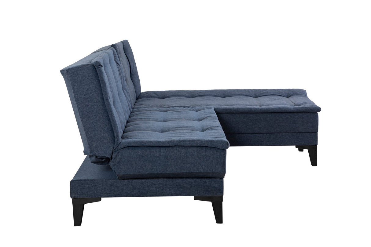 Canapea extensibilă de colț Santo-S, Diverse culori, 225x85x86 cm - Bleumarin | SKU: 867UNQ1913 | Canapea extensibilă de colț Santo-S, 225x85x86 cm, varianta Bleumarin, produs pentru amenajarea locuinței, disponibil online în România la CasaMob