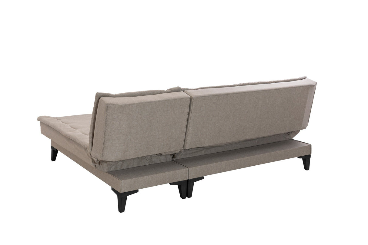 Canapea extensibilă de colț Santo-S, Diverse culori, 225x85x86 cm - Crem | SKU: 867UNQ1914 | Canapea extensibilă de colț Santo-S, 225x85x86 cm, varianta Crem, produs pentru amenajarea locuinței, disponibil online în România la CasaMob