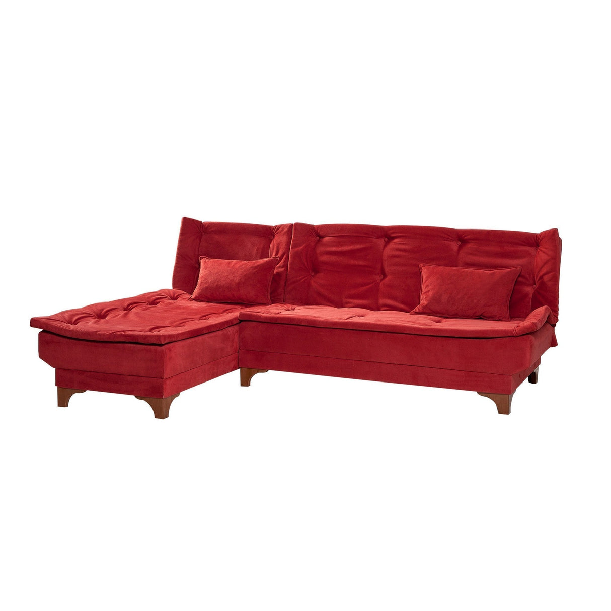 Canapea extensibilă de colț Kelebek Stânga, Diverse culori, 225x160x86 cm - Bordo | SKU: 867UNQ1915 | Canapea extensibilă de colț Kelebek Stânga, 225x160x86 cm, varianta Bordo, produs pentru amenajarea locuinței, disponibil online în România la CasaMob