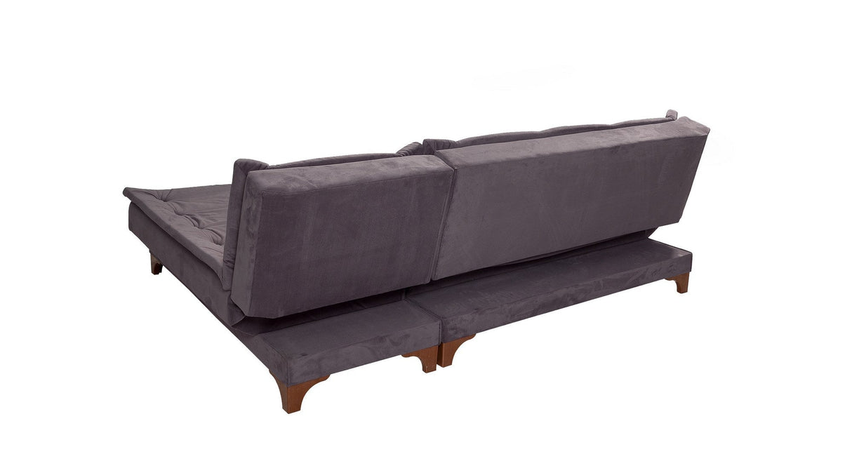 Canapea extensibilă de colț Kelebek Stânga, Diverse culori, 225x160x86 cm - Antracit | SKU: 867UNQ1916 | Canapea extensibilă de colț Kelebek Stânga, 225x160x86 cm, varianta Antracit, produs pentru amenajarea locuinței, disponibil online în România la CasaMob