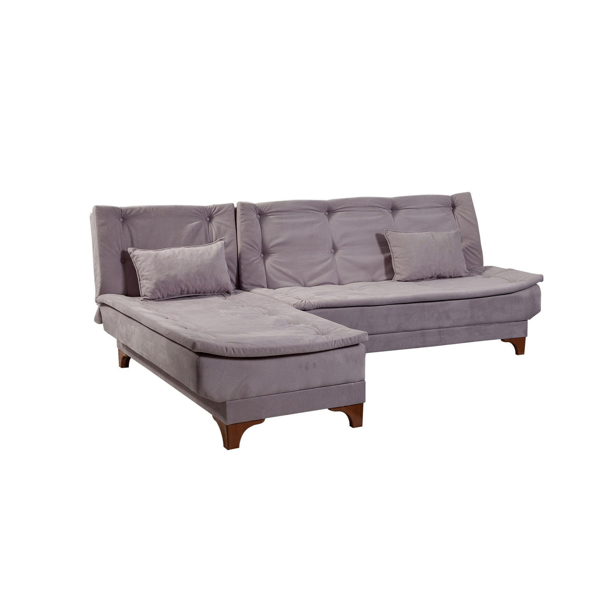 Canapea extensibilă de colț Kelebek Stânga, Diverse culori, 225x160x86 cm - Gri închis | SKU: 867UNQ1921 | Canapea extensibilă de colț Kelebek Stânga, 225x160x86 cm, varianta Gri închis, produs pentru amenajarea locuinței, disponibil online în România la CasaMob