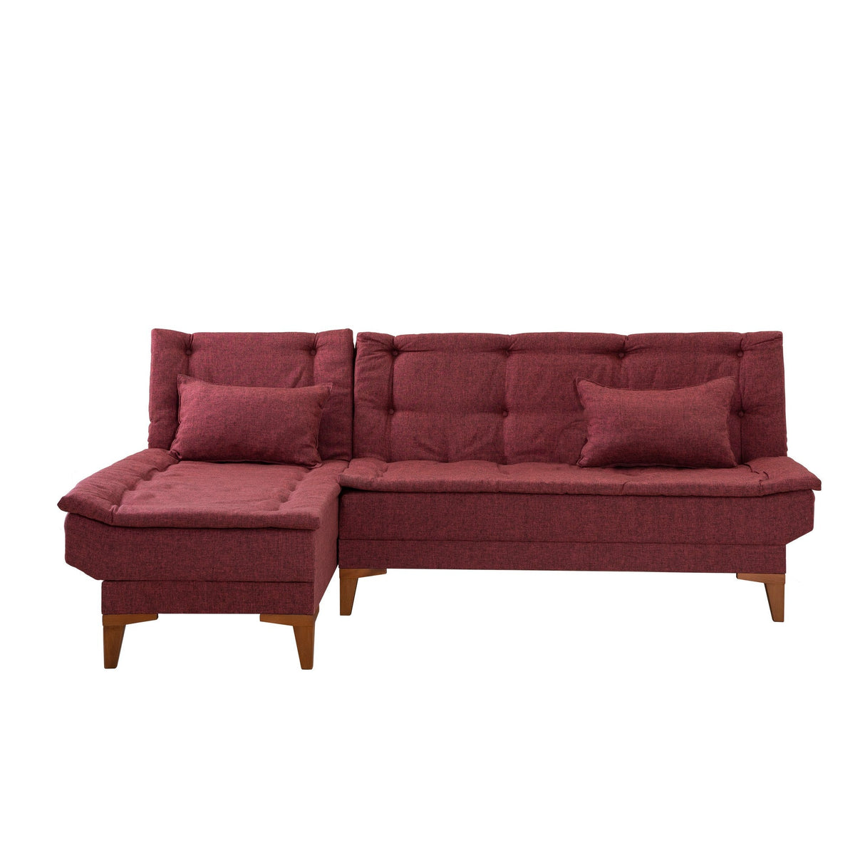 Canapea extensibilă Santo, Colț, Stânga, Diverse culori, 225x85x86 cm - Bordo | SKU: 867UNQ1925 | Canapea extensibilă Santo, Colț, Stânga, 225x85x86 cm, varianta Bordo, produs pentru amenajarea locuinței, disponibil online în România la CasaMob