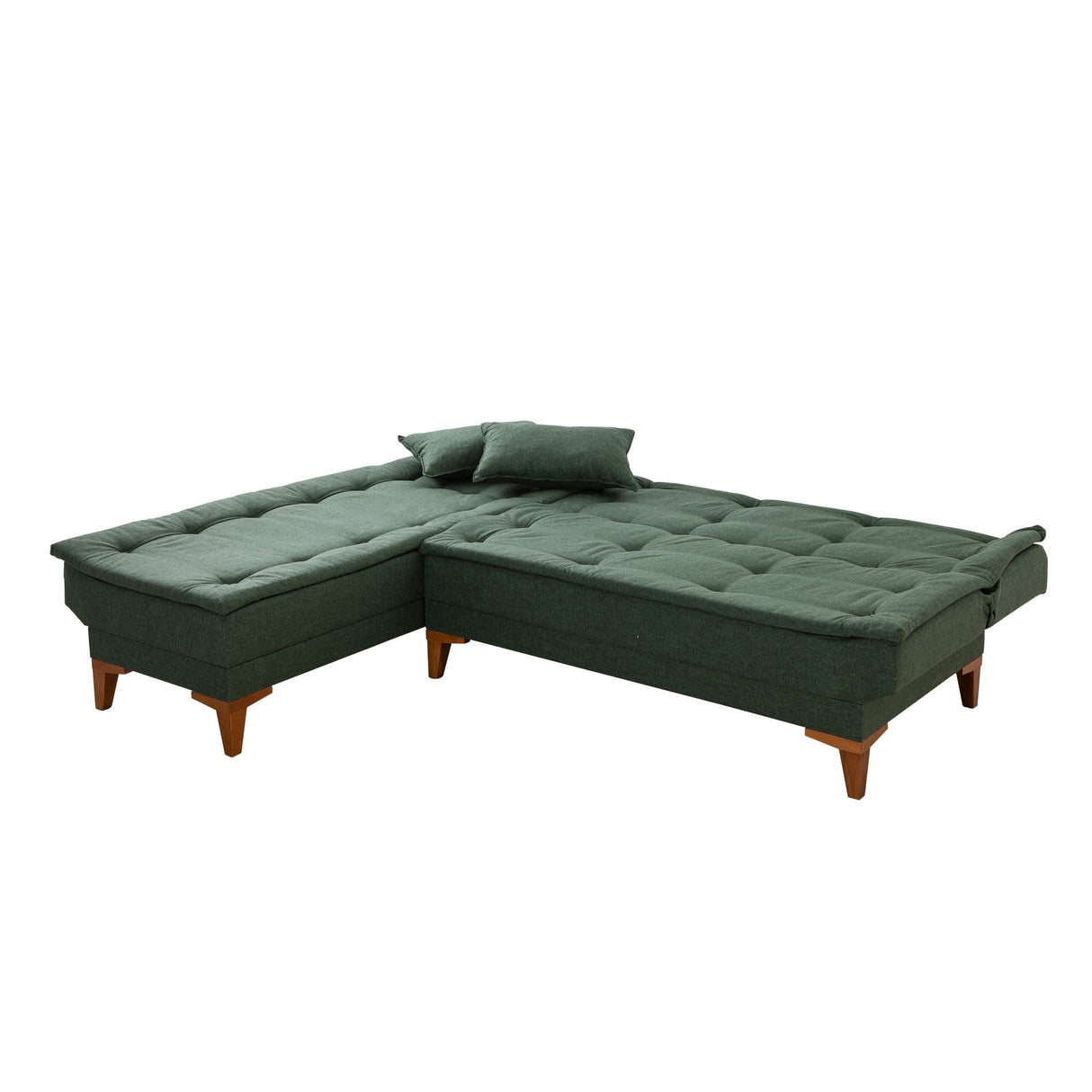 Canapea extensibilă Santo, Colț, Stânga, Diverse culori, 225x85x86 cm - Verde | SKU: 867UNQ1926 | Canapea extensibilă Santo, Colț, Stânga, 225x85x86 cm, varianta Verde, produs pentru amenajarea locuinței, disponibil online în România la CasaMob