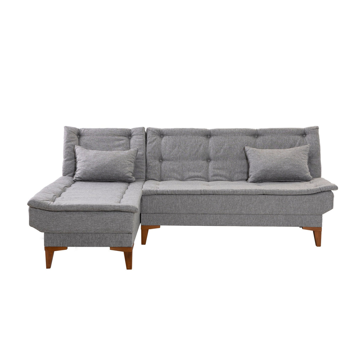 Canapea extensibilă Santo, Colț, Stânga, Diverse culori, 225x85x86 cm - Gri deschis | SKU: 867UNQ1927 | Canapea extensibilă Santo, Colț, Stânga, 225x85x86 cm, varianta Gri deschis, produs pentru amenajarea locuinței, disponibil online în România la CasaMob