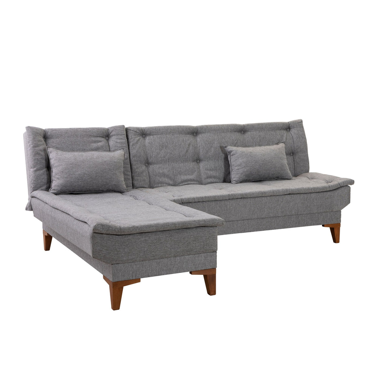 Canapea extensibilă Santo, Colț, Stânga, Diverse culori, 225x85x86 cm - Gri deschis | SKU: 867UNQ1927 | Canapea extensibilă Santo, Colț, Stânga, 225x85x86 cm, varianta Gri deschis, produs pentru amenajarea locuinței, disponibil online în România la CasaMob