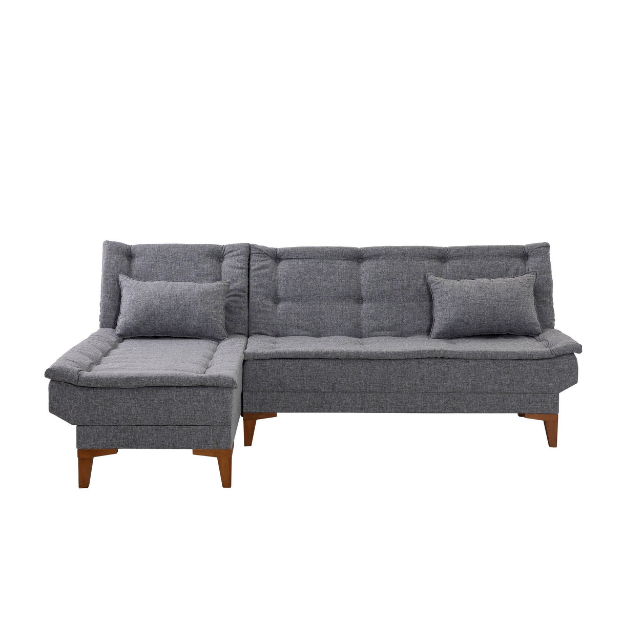 Canapea extensibilă Santo, Colț, Stânga, Diverse culori, 225x85x86 cm - Gri închis | SKU: 867UNQ1928 | Canapea extensibilă Santo, Colț, Stânga, 225x85x86 cm, varianta Gri închis, produs pentru amenajarea locuinței, disponibil online în România la CasaMob