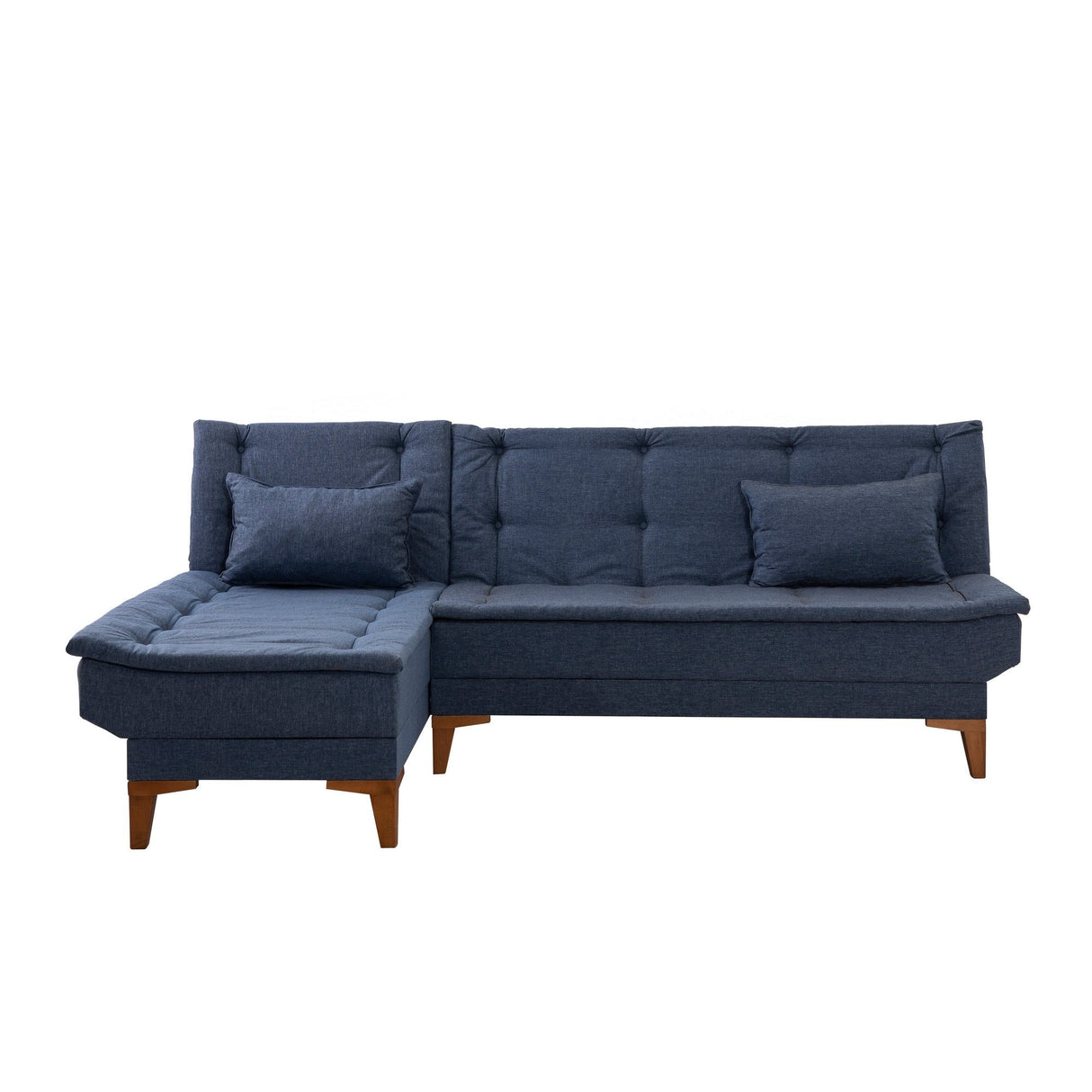 Canapea extensibilă Santo, Colț, Stânga, Diverse culori, 225x85x86 cm - Albastru închis | SKU: 867UNQ1929 | Canapea extensibilă Santo, Colț, Stânga, 225x85x86 cm, varianta Albastru închis, produs pentru amenajarea locuinței, disponibil online în România la CasaMob