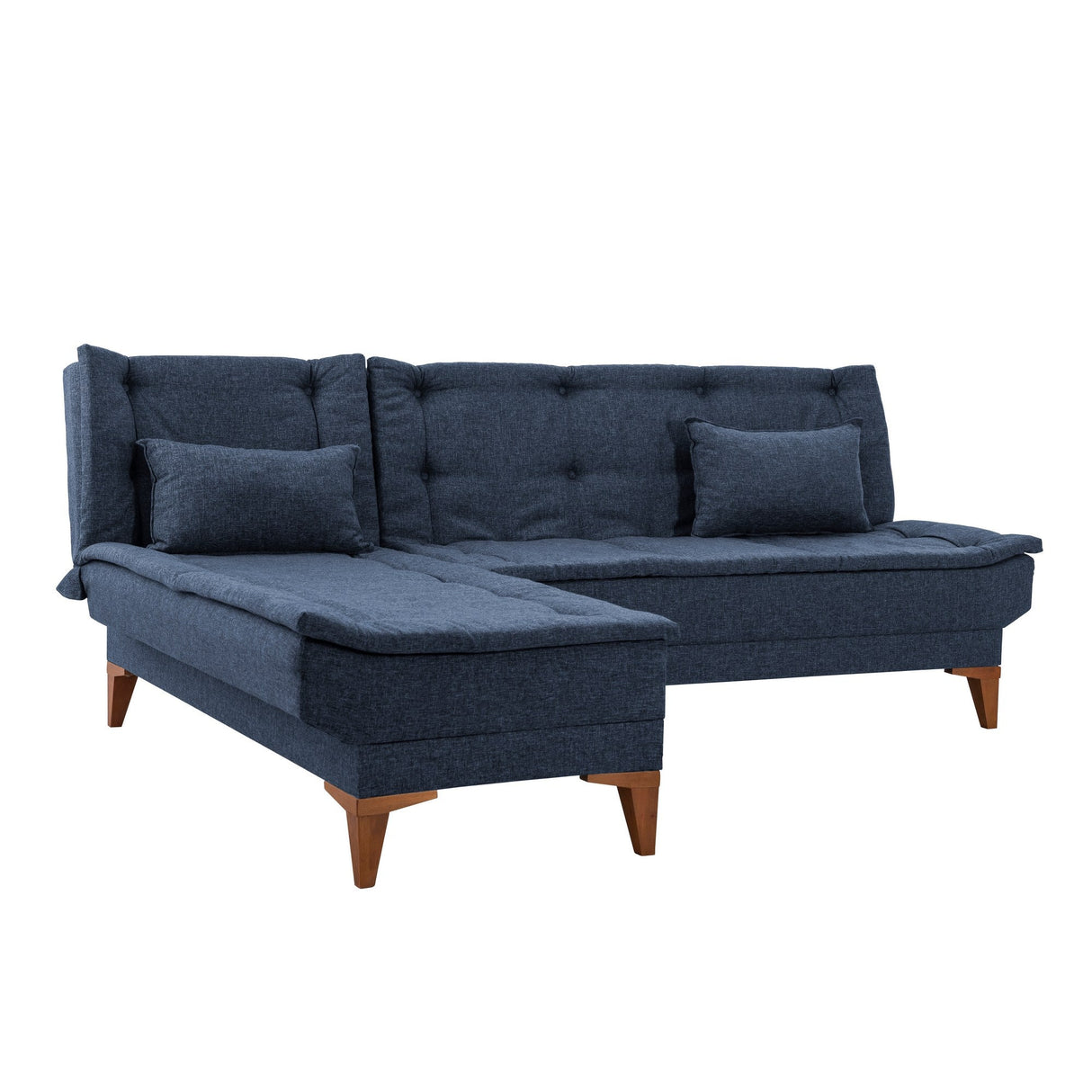 Canapea extensibilă Santo, Colț, Stânga, Diverse culori, 225x85x86 cm - Albastru închis | SKU: 867UNQ1929 | Canapea extensibilă Santo, Colț, Stânga, 225x85x86 cm, varianta Albastru închis, produs pentru amenajarea locuinței, disponibil online în România la CasaMob