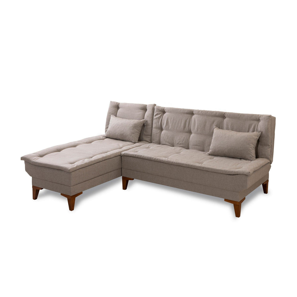 Canapea extensibilă Santo, Colț, Stânga, Diverse culori, 225x85x86 cm - Crem | SKU: 867UNQ1930 | Canapea extensibilă Santo, Colț, Stânga, 225x85x86 cm, varianta Crem, produs pentru amenajarea locuinței, disponibil online în România la CasaMob