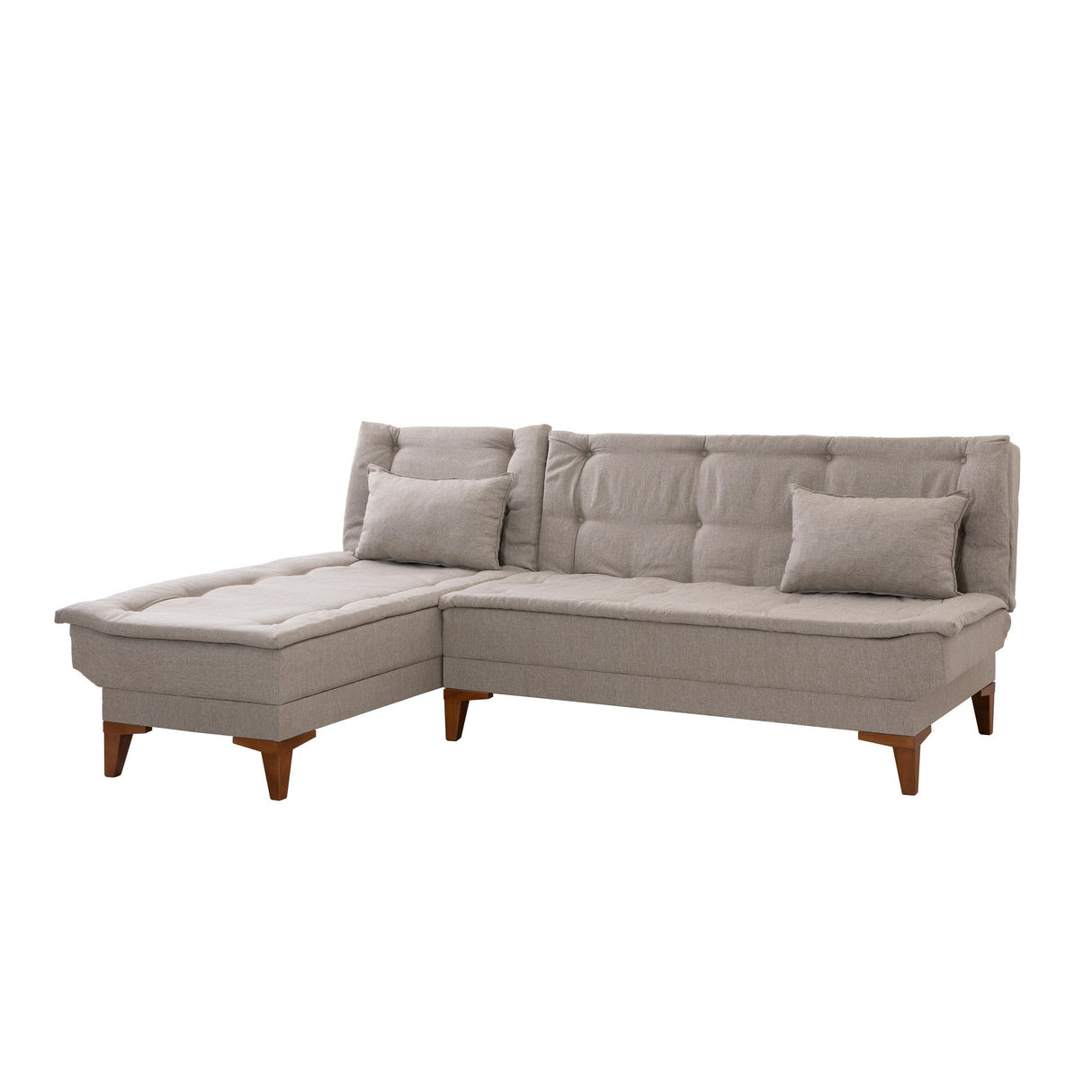 Canapea extensibilă Santo, Colț, Stânga, Diverse culori, 225x85x86 cm - Crem | SKU: 867UNQ1930 | Canapea extensibilă Santo, Colț, Stânga, 225x85x86 cm, varianta Crem, produs pentru amenajarea locuinței, disponibil online în România la CasaMob