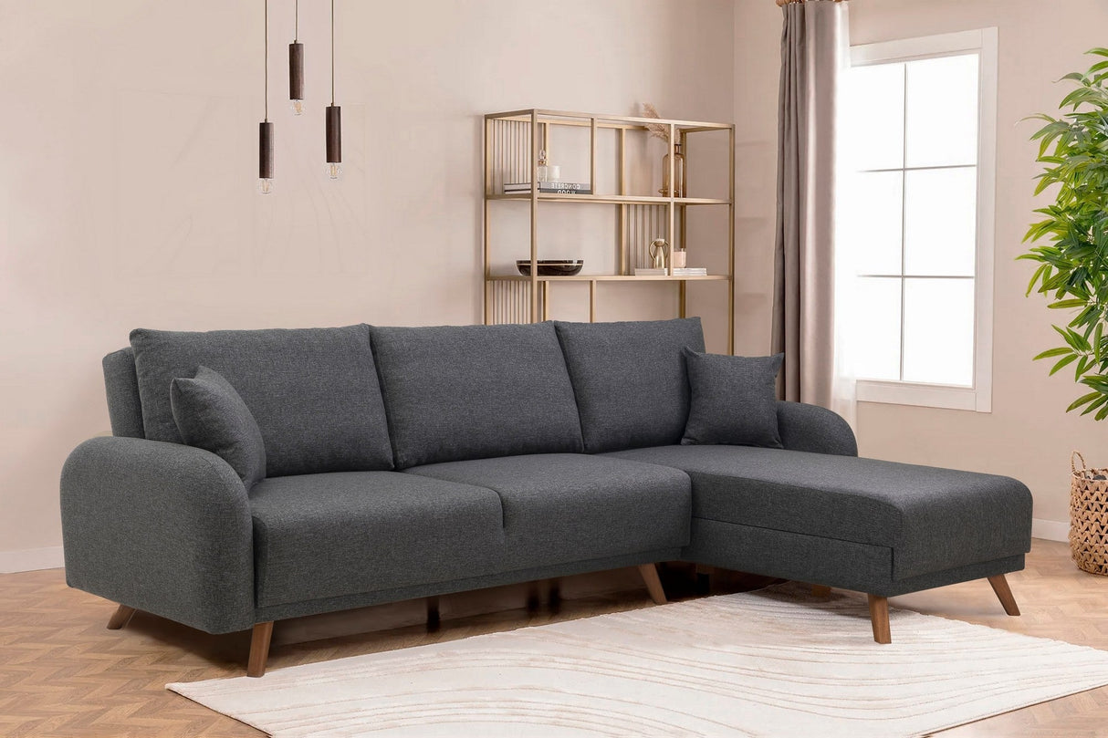 Canapea extensibilă Hera, Colț, Varianta 1, Diverse culori, 237x185x90 cm - Antracit | SKU: 867UNQ1939 | Canapea extensibilă Hera, Colț, Varianta 1, 237x185x90 cm, varianta Antracit, produs pentru amenajarea locuinței, disponibil online în România la CasaMob