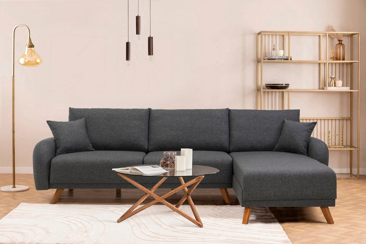 Canapea extensibilă Hera, Colț, Varianta 2, Diverse culori, 237x185x90 cm - Antracit | SKU: 867UNQ1940 | Canapea extensibilă Hera, Colț, Varianta 2, 237x185x90 cm, varianta Antracit, produs pentru amenajarea locuinței, disponibil online în România la CasaMob