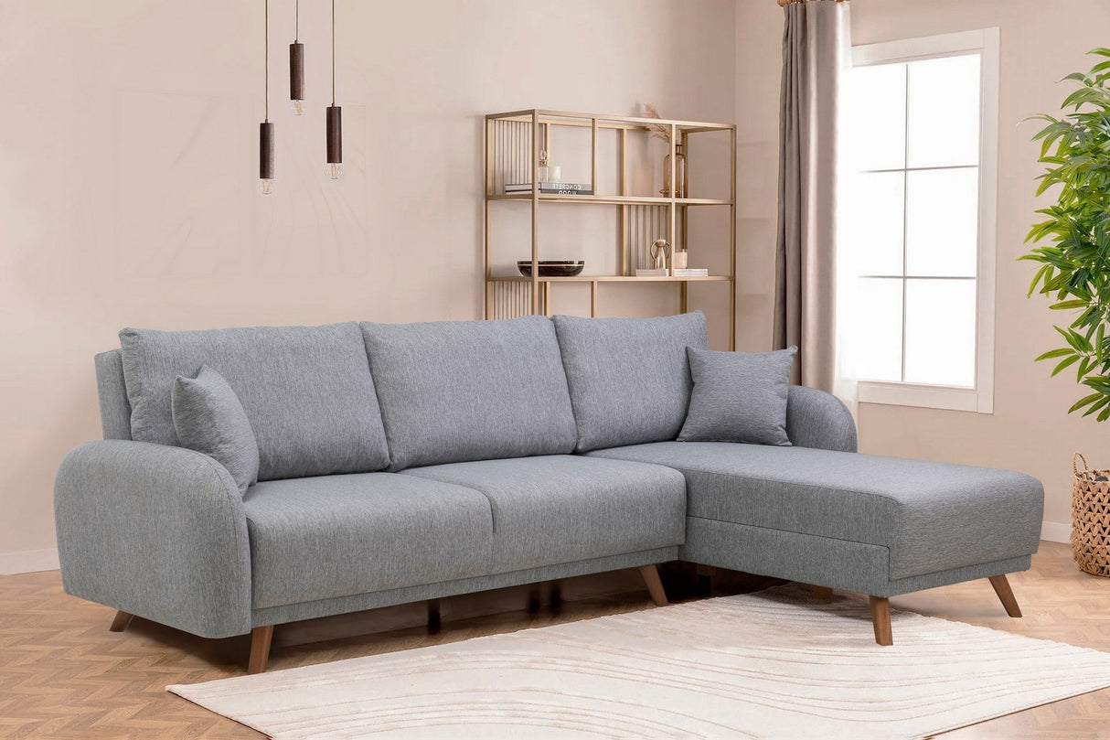 Canapea extensibilă Hera, Colț, Varianta 1, Diverse culori, 237x185x90 cm - Gri deschis | SKU: 867UNQ1941 | Canapea extensibilă Hera, Colț, Varianta 1, 237x185x90 cm, varianta Gri deschis, produs pentru amenajarea locuinței, disponibil online în România la CasaMob