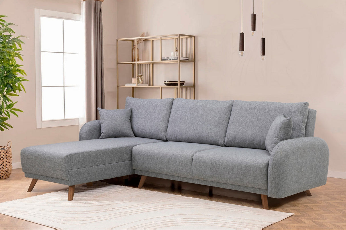 Canapea extensibilă Hera, Colț, Varianta 1, Diverse culori, 237x185x90 cm - Gri deschis | SKU: 867UNQ1941 | Canapea extensibilă Hera, Colț, Varianta 1, 237x185x90 cm, varianta Gri deschis, produs pentru amenajarea locuinței, disponibil online în România la CasaMob