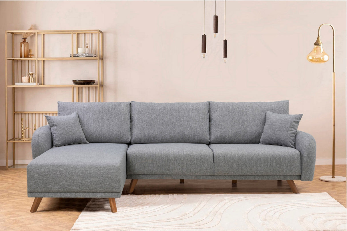 Canapea extensibilă Hera, Colț, Varianta 1, Diverse culori, 237x185x90 cm - Gri deschis | SKU: 867UNQ1941 | Canapea extensibilă Hera, Colț, Varianta 1, 237x185x90 cm, varianta Gri deschis, produs pentru amenajarea locuinței, disponibil online în România la CasaMob