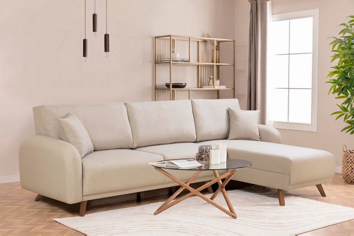 Canapea extensibilă Hera, Colț, Varianta 1, Diverse culori, 237x185x90 cm - Crem | SKU: 867UNQ1943 | Canapea extensibilă Hera, Colț, Varianta 1, 237x185x90 cm, varianta Crem, produs pentru amenajarea locuinței, disponibil online în România la CasaMob