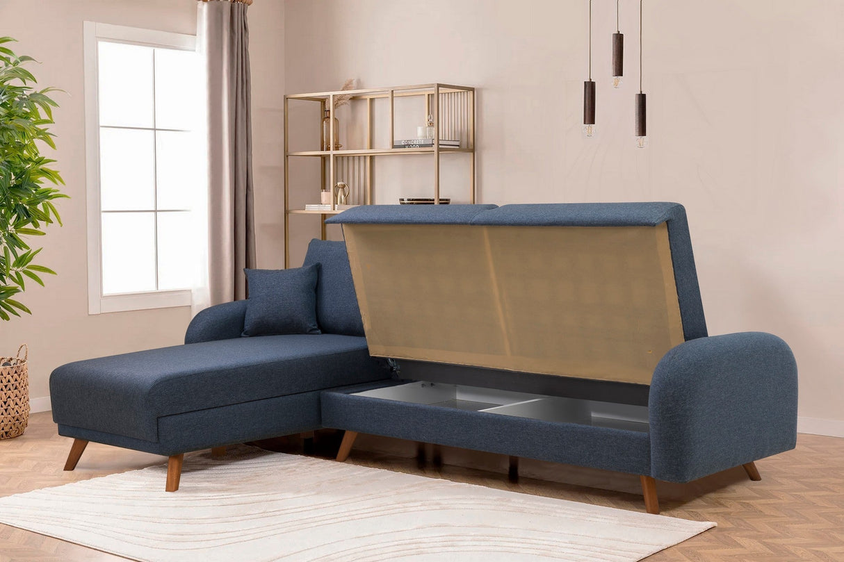 Canapea extensibilă Hera, Colț, Varianta 2, Diverse culori, 237x185x90 cm - Albastru închis | SKU: 867UNQ1946 | Canapea extensibilă Hera, Colț, Varianta 2, 237x185x90 cm, varianta Albastru închis, produs pentru amenajarea locuinței, disponibil online în România la CasaMob