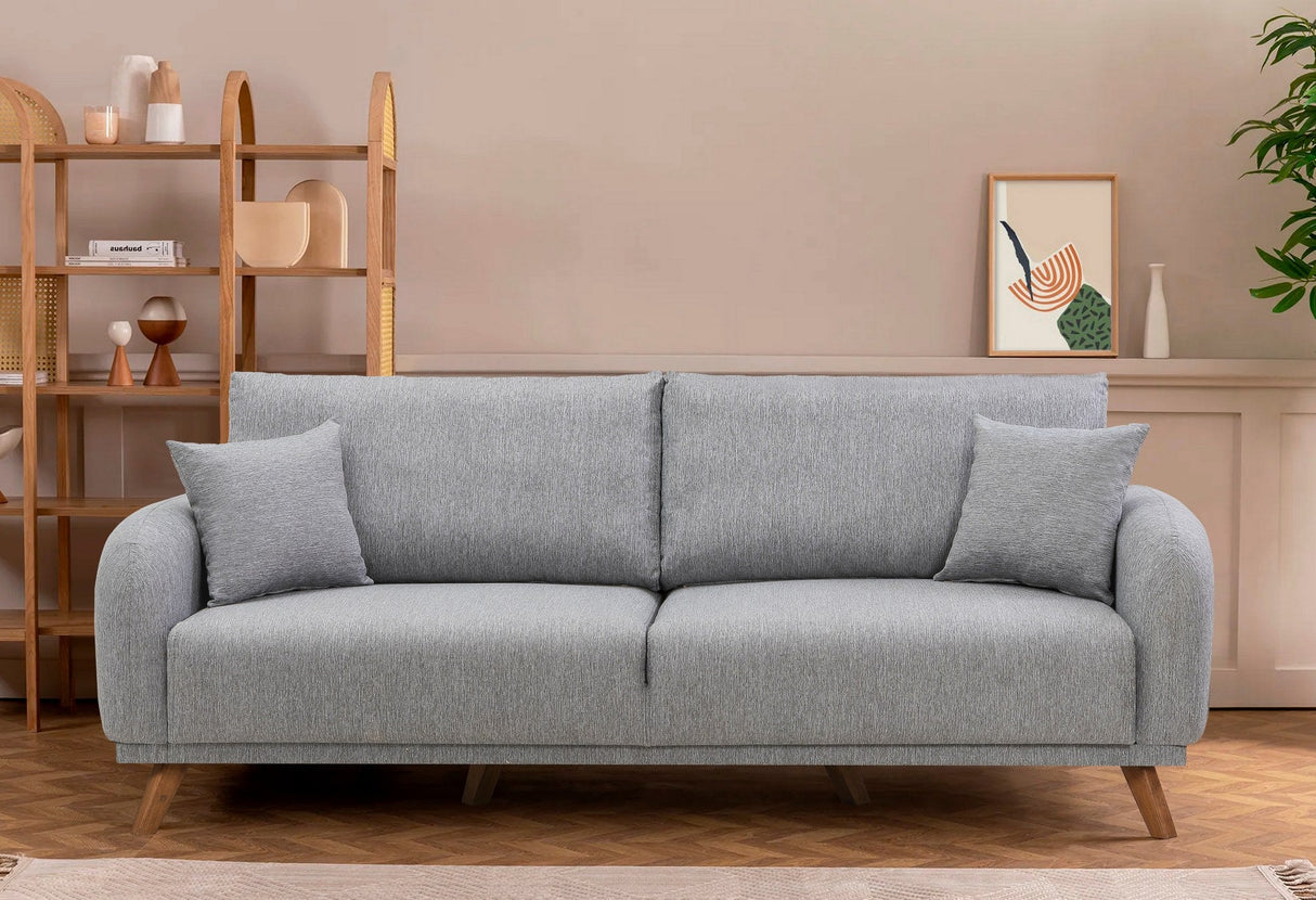 Canapea extensibilă Hera, 3 locuri, Diverse culori, 237x98x90 cm - Gri deschis | SKU: 867UNQ1948 | Canapea extensibilă Hera, 3 locuri, 237x98x90 cm, varianta Gri deschis, produs pentru amenajarea locuinței, disponibil online în România la CasaMob