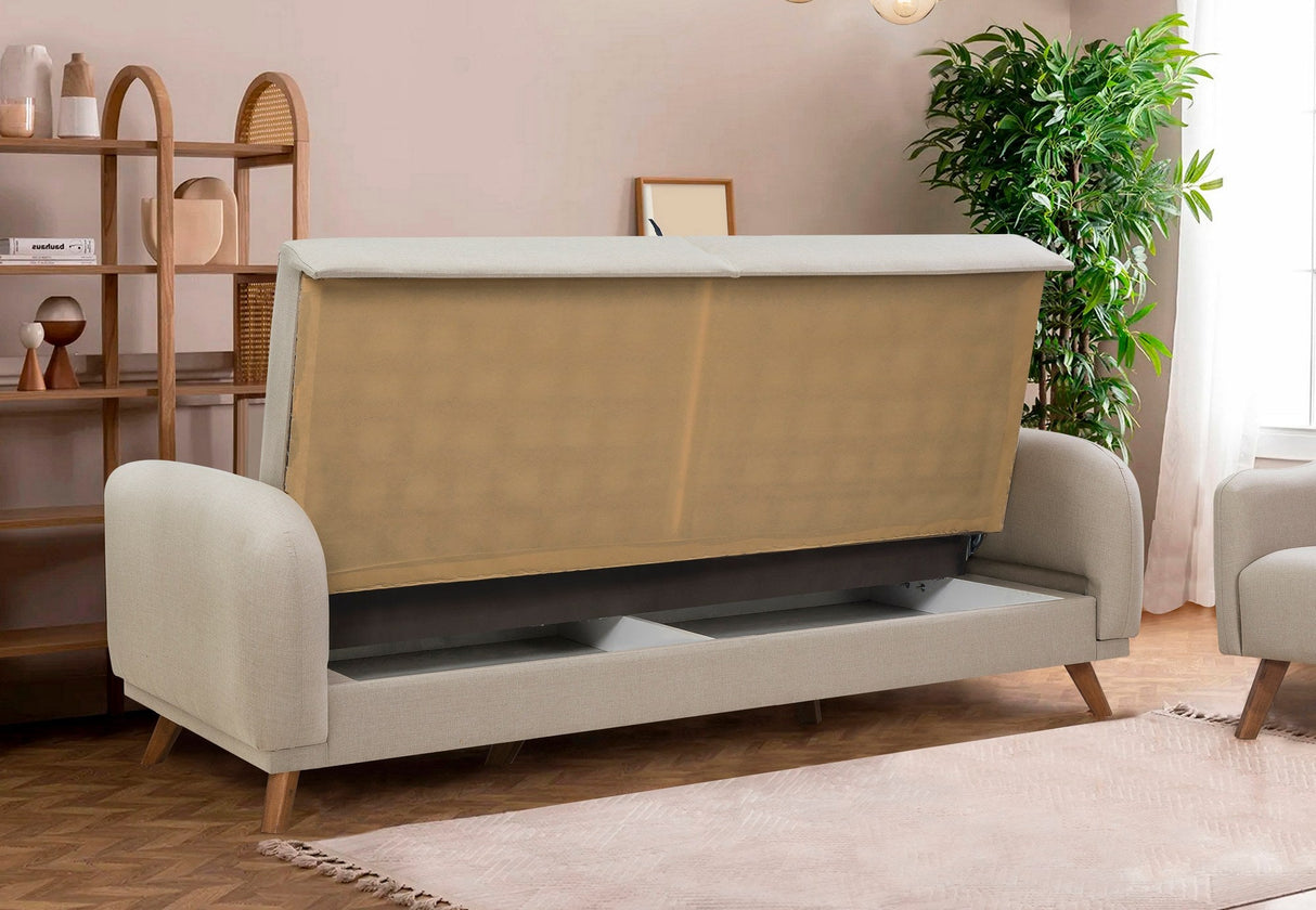 Canapea extensibilă Hera, 3 locuri, Diverse culori, 237x98x90 cm - Crem | SKU: 867UNQ1949 | Canapea extensibilă Hera, 3 locuri, 237x98x90 cm, varianta Crem, produs pentru amenajarea locuinței, disponibil online în România la CasaMob
