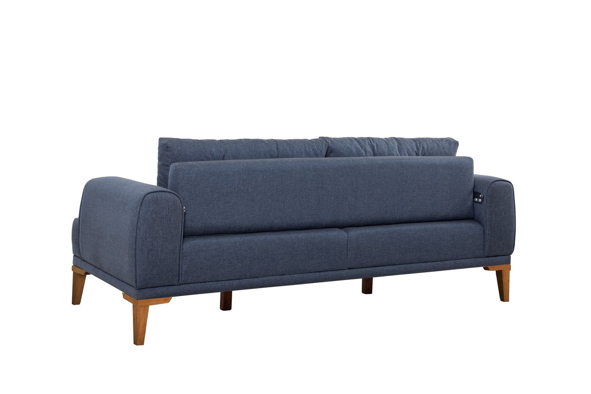 Canapea fixă 3 locuri Vina 3, Diverse culori, 223x94x82 cm - Albastru închis - Pin atlantic | SKU: 867UNQ2206 | Canapea fixă 3 locuri Vina 3, 223x94x82 cm, varianta Albastru închis - Pin atlantic, produs pentru amenajarea locuinței, disponibil online în România la CasaMob