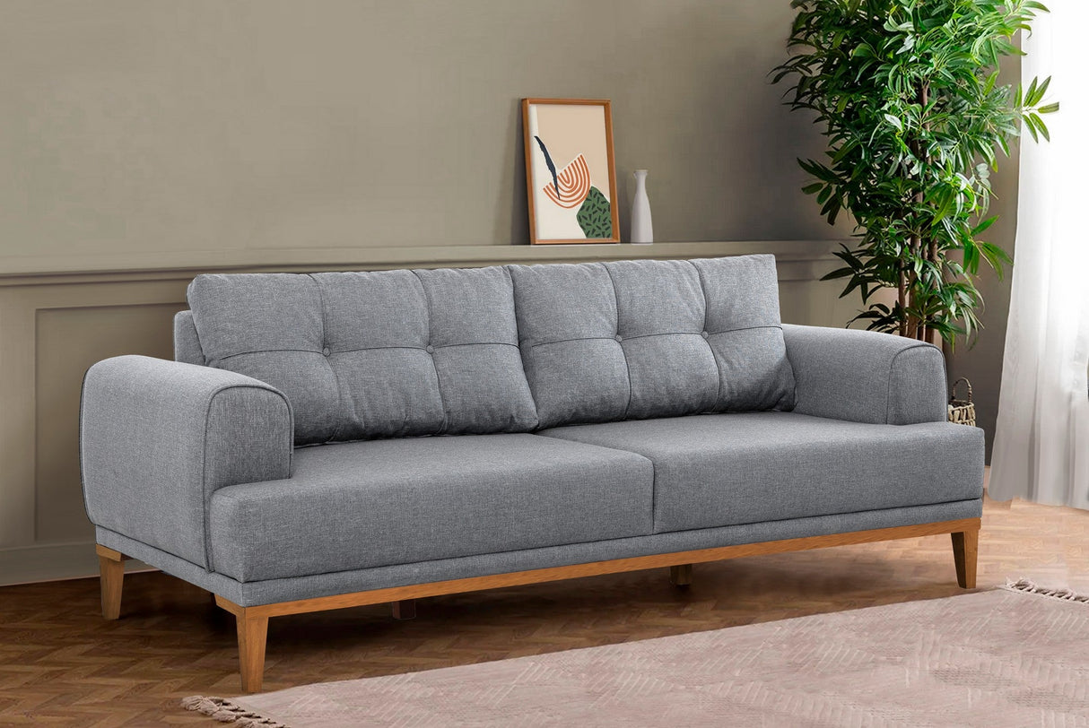 Canapea fixă 3 locuri Vina 3, Diverse culori, 223x94x82 cm - Gri - Pin atlantic | SKU: 867UNQ2211 | Canapea fixă 3 locuri Vina 3, 223x94x82 cm, varianta Gri - Pin atlantic, produs pentru amenajarea locuinței, disponibil online în România la CasaMob
