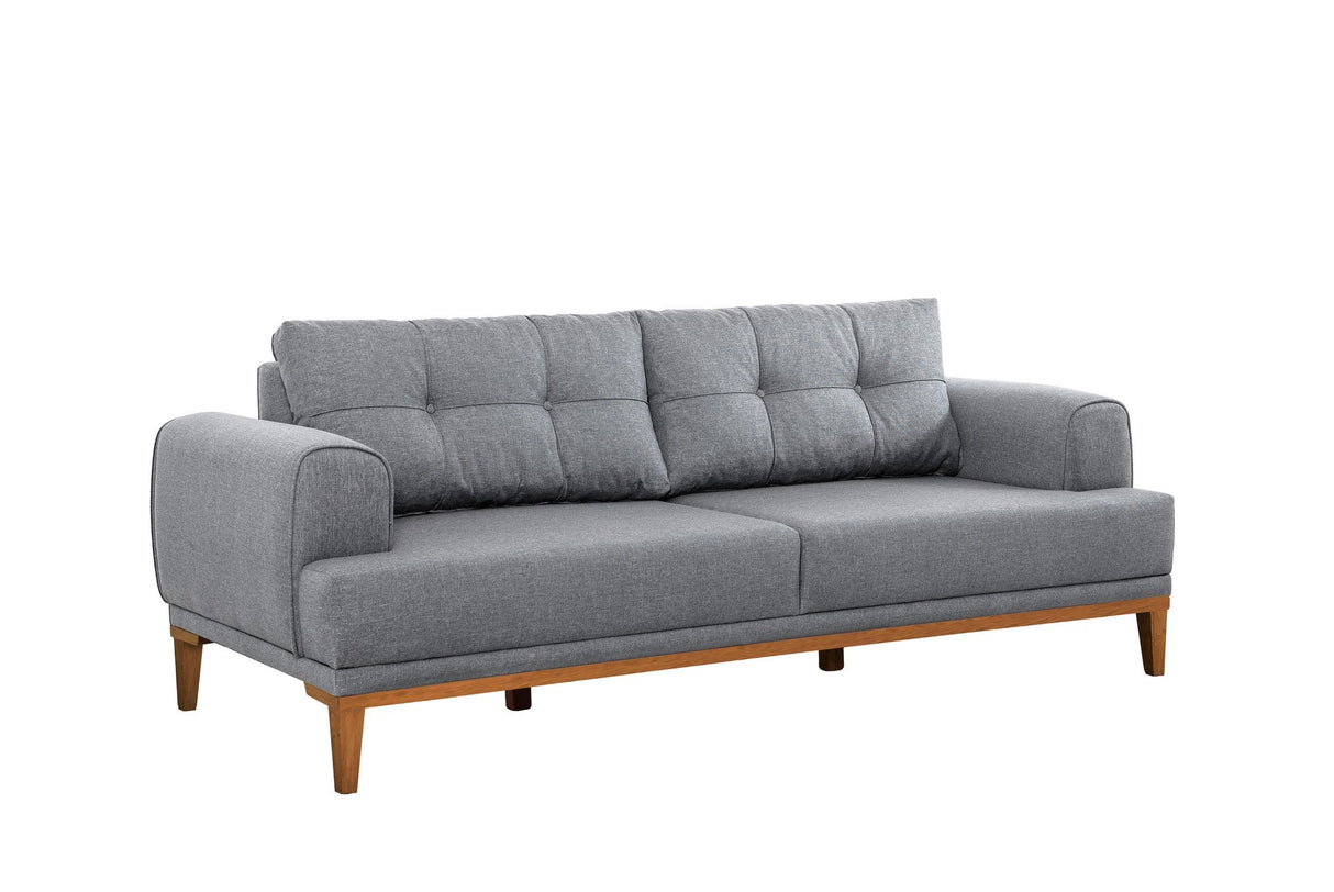 Canapea fixă 3 locuri Vina 3, Diverse culori, 223x94x82 cm - Gri - Pin atlantic | SKU: 867UNQ2211 | Canapea fixă 3 locuri Vina 3, 223x94x82 cm, varianta Gri - Pin atlantic, produs pentru amenajarea locuinței, disponibil online în România la CasaMob