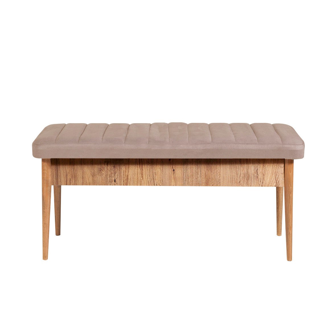 Masă extensibilă cu scaune 5 bucăți Vina Atlantic Stone, Pin atlantic - Stone, 130x80x77 cm