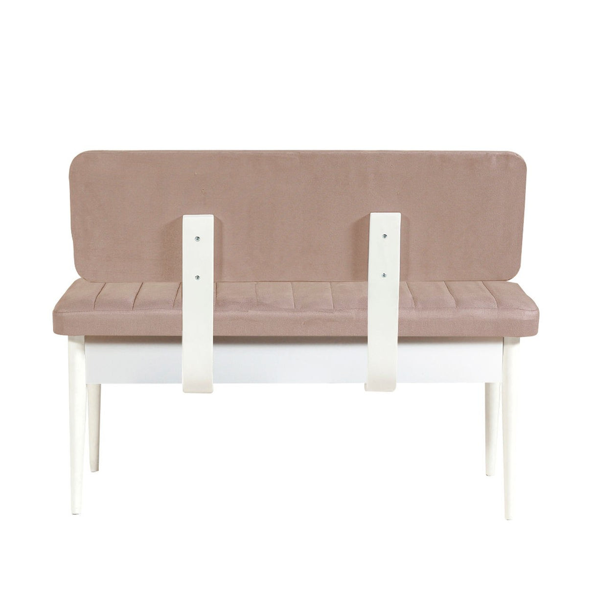 Masă extensibilă cu scaune 5 bucăți Vina White Stone, Alb - Stone, 130x80x77 cm