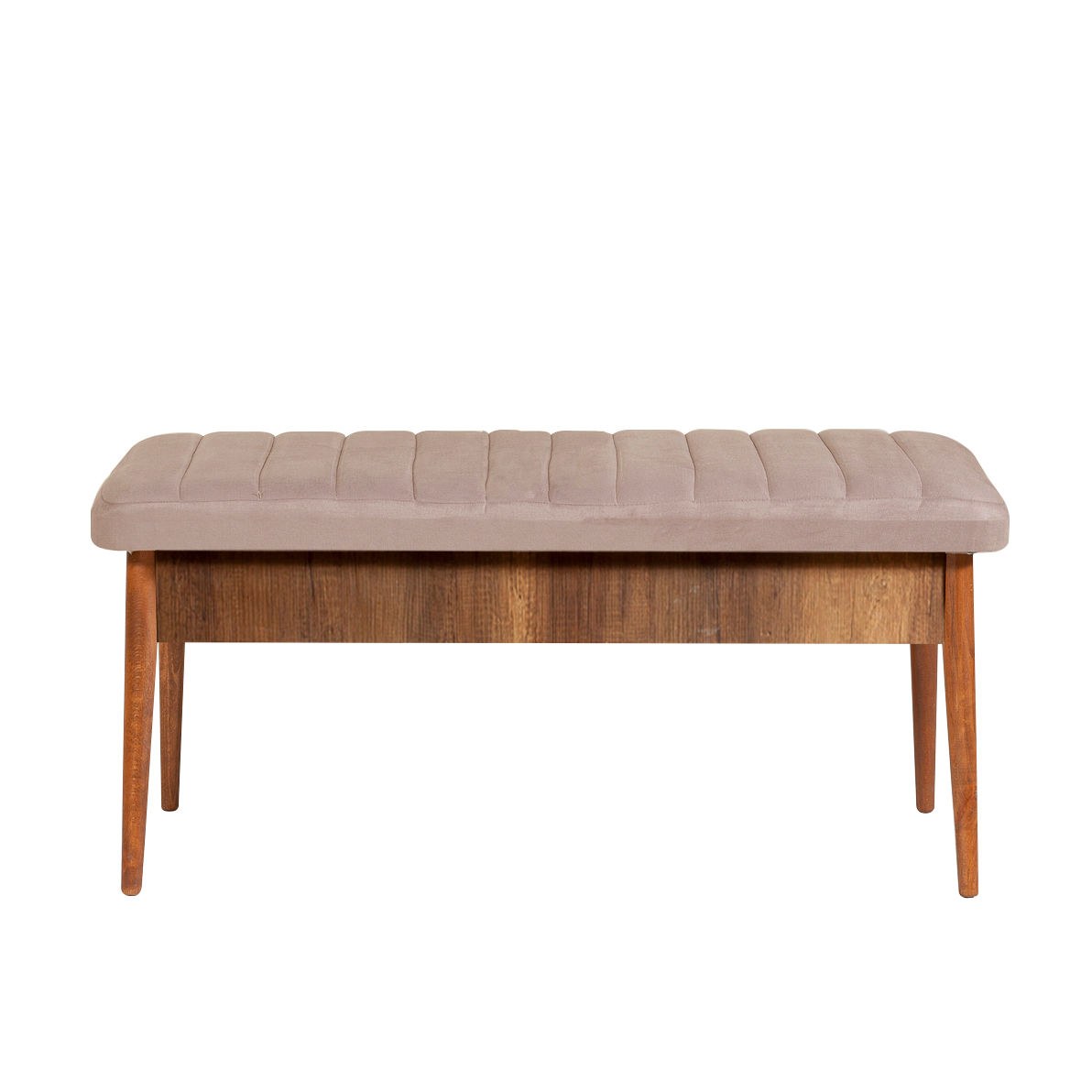 Masă extensibilă cu scaune 5 bucăți Vina Walnut Stone, Nuc - Stone, 130x80x77 cm