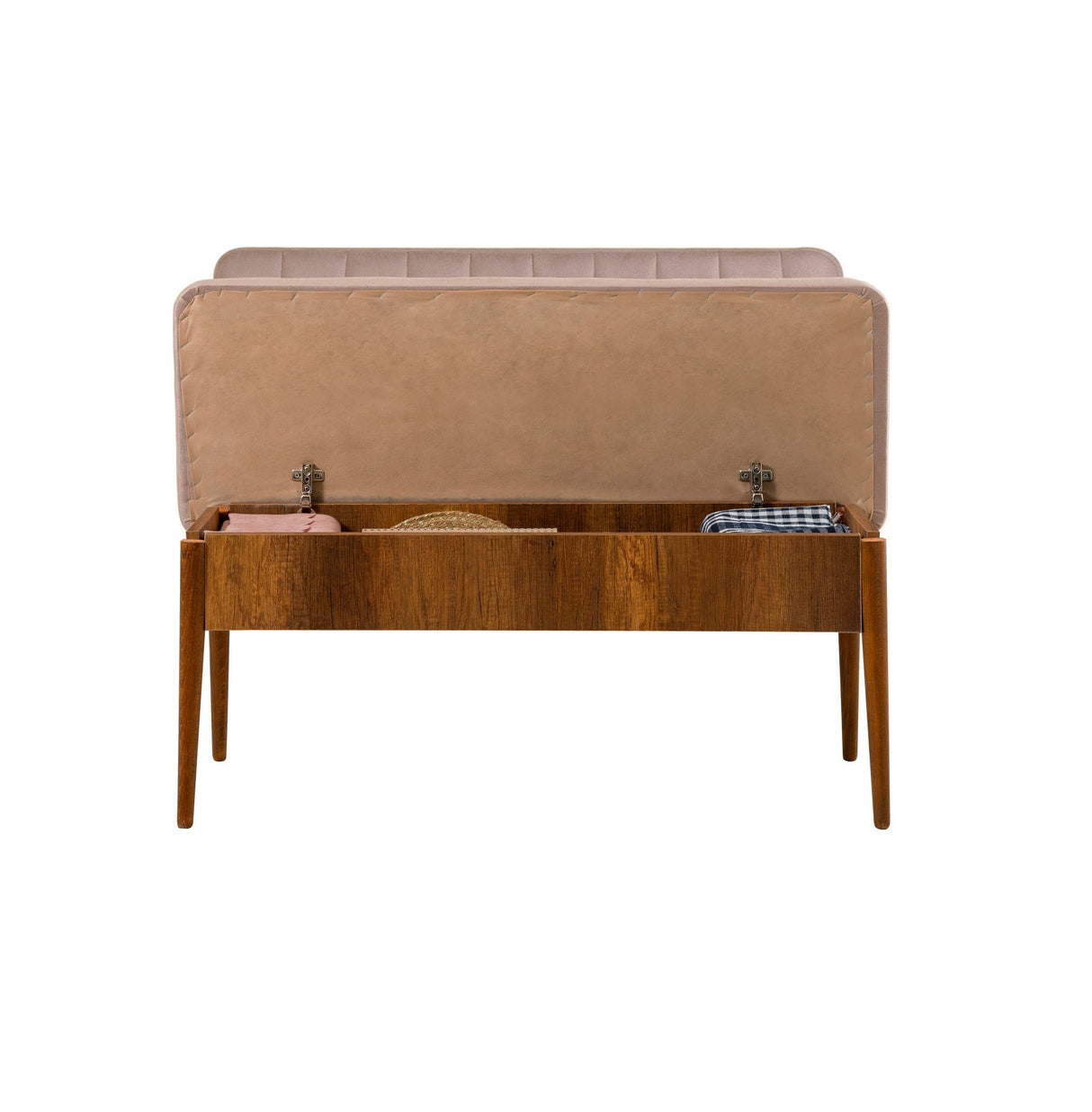 Masă extensibilă cu scaune 5 bucăți Vina Walnut Stone, Nuc - Stone, 130x80x77 cm