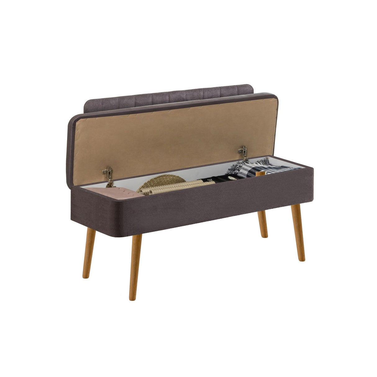 Taburet Vina 1501 - 1 - Anthracite, Atlantic, Pin atlantic - Antracit, 110x40x83 cm