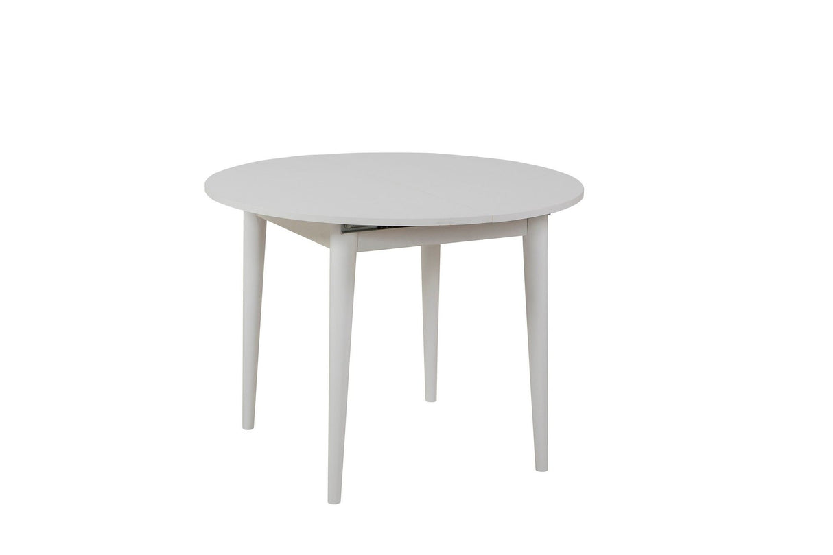 Masă dining extensibilă Vina 139, Alb, 100x100x75 cm