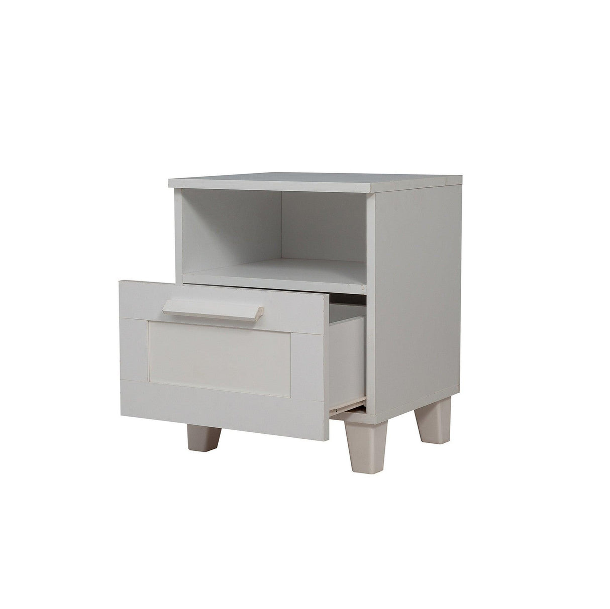 Noptieră Alfa, Diverse culori, 45x40x52 cm - Alb | SKU: 869VEL3520 | Noptieră Alfa, 45x40x52 cm, varianta Alb, produs pentru amenajarea locuinței, disponibil online în România la CasaMob